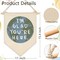 “I’m Glad You’re Here” Classroom Wall Banner – Inspirational Earth Theme Canvas Hanging Pennant Sign, Positive Affirmation Teacher Decor for Classroom, Office, Counseling & Reading Corner (15.4” x 11”)